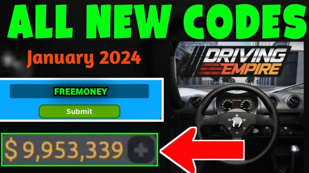 Roblox Driving Empire Car Racing Codes 07 August 2024